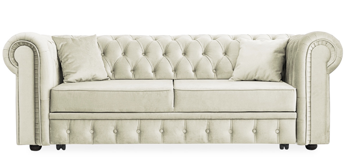 Диван Честер Люкс 3-х местный Белый