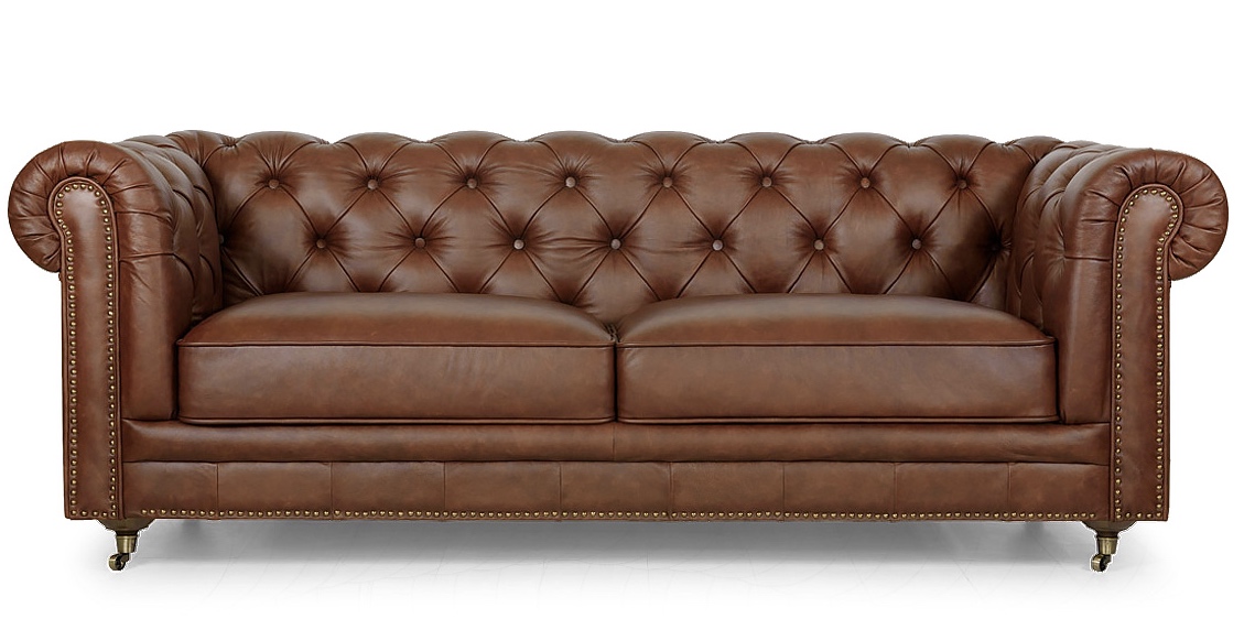 Диван Честер Классик 3-х местный Коричневый
