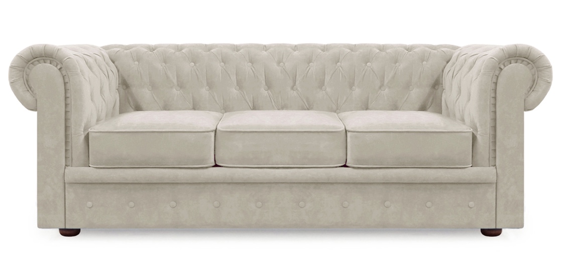 Диван Честер 3-х местный Бежевый